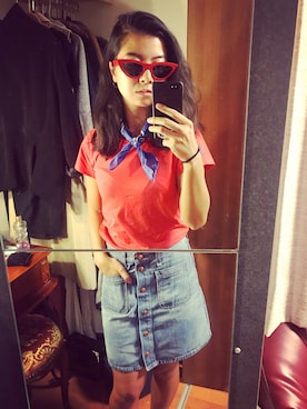 「rag & bone（ラグアンドボーン）のアイテム（スカート）」を使った、mican1202さん（レディース・156cm）の夏コーディネート
