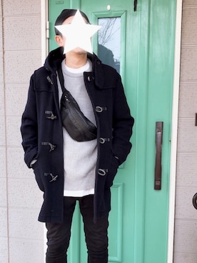 「アイテム（ダッフルコート、その他）」を使った、ta-cさん（メンズ・177cm）の冬コーディネート