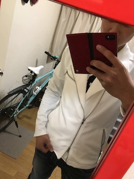「A.S.M（エーエスエム）のアイテム（ライダースジャケット）」を使った、kazukiさん（メンズ・171cm）の春コーディネート