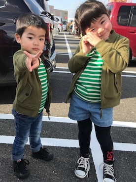 Mahoさん(キッズ・110cm)の冬コーディネート