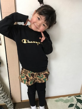 「英会話」｜Mahoさん（キッズ・110cm）の春コーディネート