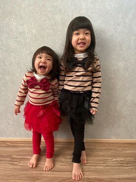 こはこゆさん（キッズ・100cm）の冬コーディネート