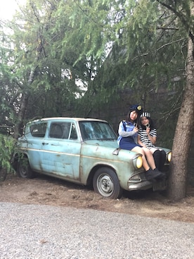 「大阪旅行」｜「アイテム（その他）」を使った、菜奈さん（レディース・145cm）の秋コーディネート