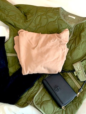 「キルティングコート」｜mioさん（レディース・161cm）の秋コーディネート