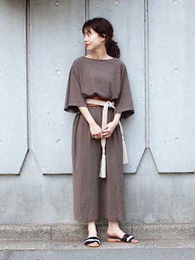 「muller of yoshiokubo（ミュラーオブヨシオクボ）のアイテム」を使った、katakoさん（レディース・159cm）の春コーディネート