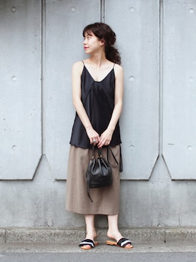 「HERMES（エルメス）のアイテム（バッグ）」を使った、katakoさん（レディース・159cm）の夏コーディネート