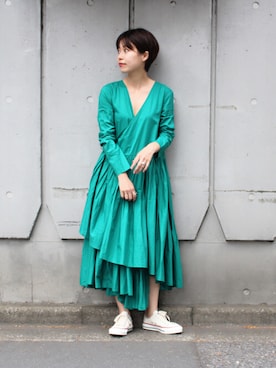 「夏のワントーンコーデ」｜katakoさん（レディース・159cm）の夏コーディネート