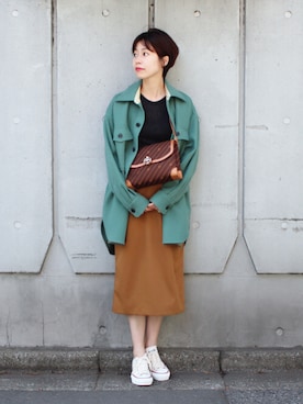 「GUCCI（グッチ）のアイテム（バッグ）」を使った、katakoさん（レディース・159cm）の秋コーディネート