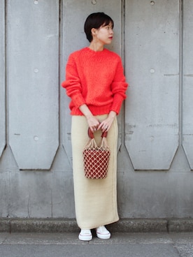 「INSCRIRE（アンスクリア）のアイテム」を使った、katakoさん（レディース・159cm）の秋コーディネート