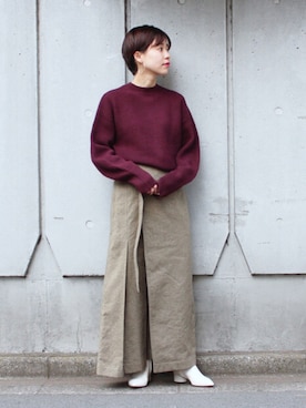 「PELLICO（ペリーコ）のアイテム」を使った、katakoさん（レディース・159cm）の秋コーディネート