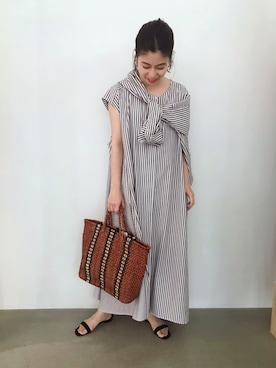 Curensology(カレンソロジー)/ロンドンストライプワンピースを使った  