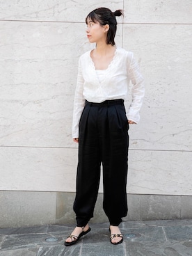 Curensology ラッセルレースブラウス Curensology ブラウス シャツ