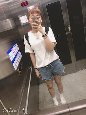 「Lulus（-）のアイテム（パンツ）」を使った、金魚仔さん（レディース・170cm）の夏コーディネート