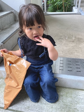 yuuu◡̈⋆さん（キッズ・90cm）の夏コーディネート