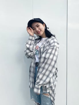 「ADER error（アーダーエラー）のアイテム（帽子）」を使った、k a r e n 🐙    さん（レディース・151cm）の春コーディネート