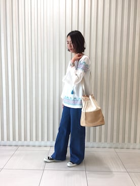 「Banner Barrett（バナーバレット）のアイテム」を使った、とよぴさん（レディース・165cm）の冬コーディネート