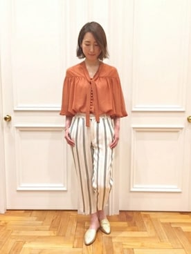 「Banner Barrett（バナーバレット）のアイテム」を使った、とよぴさん（レディース・165cm）の春コーディネート