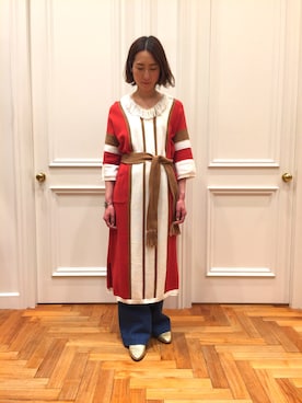 「Banner Barrett（バナーバレット）のアイテム（ワンピース/ドレス）」を使った、とよぴさん（レディース・165cm）の春コーディネート