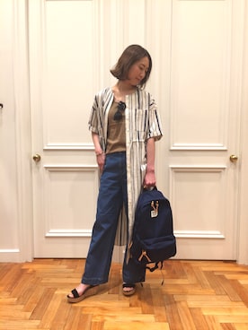「Banner Barrett（バナーバレット）のアイテム（ワンピース/ドレス）」を使った、とよぴさん（レディース・165cm）の春コーディネート