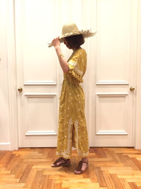 「Banner Barrett（バナーバレット）のアイテム（ワンピース/ドレス）」を使った、とよぴさん（レディース・165cm）の夏コーディネート