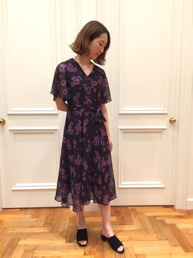 「Banner Barrett（バナーバレット）のアイテム（ワンピース/ドレス）」を使った、とよぴさん（レディース・165cm）の夏コーディネート