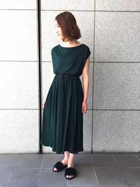 「Banner Barrett（バナーバレット）のアイテム（ワンピース/ドレス）」を使った、とよぴさん（レディース・165cm）の夏コーディネート