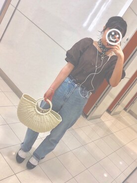 「OZOC（オゾック）のアイテム（財布/小物）」を使った、runa.さん（レディース・158cm）の春コーディネート