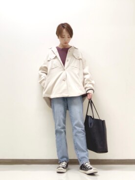 「さむい！」｜ogaさん（レディース・164cm）の冬コーディネート