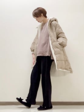 「さむい！」｜ogaさん（レディース・164cm）の冬コーディネート
