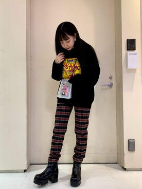 X-girl × HYSTERIC GLAMOUR FOR YANKEE GIRL KNIT TOPを使った人気ファッションコーディネート