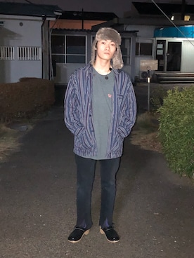 「WISM（ウィズム）のアイテム」を使った、Emanon(エマノン)ミュージシャンさん（メンズ・166cm）の春コーディネート