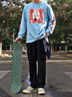 长谷川健力宝さんのコーディネート