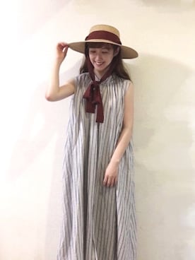 「アイテム（シャツワンピース）」を使った、つちやﾁｬﾝさん（レディース・152cm・20代）の夏コーディネート