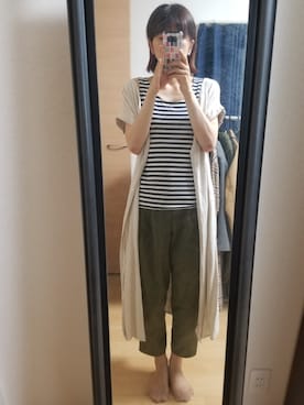 「仕事着」｜「アイテム（シャツワンピース）」を使った、ayumiさん（レディース・168cm）の夏コーディネート