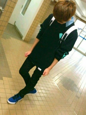 「Diamond SUPPLY CO.」｜ケージさん（メンズ・170cm）の冬コーディネート