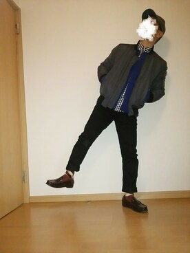 「FACTOTUM（ファクトタム）のアイテム（帽子）」を使った、よっさんさん（メンズ・168cm）の冬コーディネート