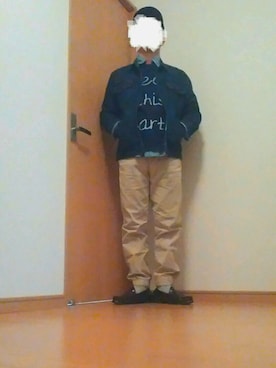 「UNITED ARROWS（ユナイテッドアローズ）のアイテム（デニムジャケット）」を使った、よっさんさん（メンズ・168cm）の冬コーディネート