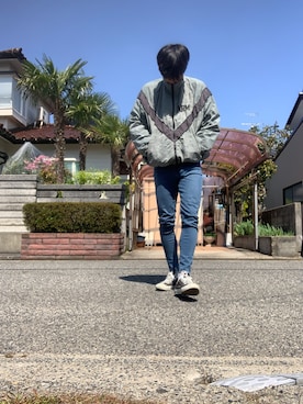 「ARMY ARMY（アーミー）のアイテム（ジャケット/アウター）」を使った、ABEさん（メンズ・178cm）の春コーディネート
