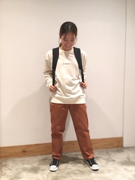 「NIKE（ナイキ）のアイテム（バッグ）」を使った、coen KARENさん（レディース・157cm）の夏コーディネート