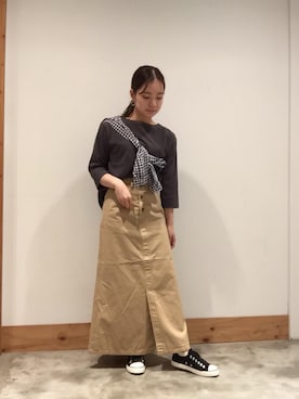 「SMITH'S（スミス）のアイテム」を使った、coen KARENさん（レディース・157cm）の秋コーディネート