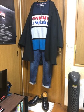 「大晦日」｜「アイテム（チェスターコート）」を使った、つよしさん（メンズ・177cm）の冬コーディネート