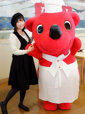 「AS as know as（エーエス アズノウアズ）のアイテム（ジャンパースカート）」を使った、花咲トキさん（レディース・167cm）の春コーディネート