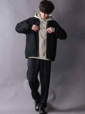 「スイングトップ」｜「Levi's（リーバイス）のアイテム」を使った、狩野 博文さん（メンズ・178cm）の春コーディネート