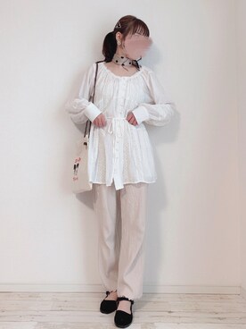 「カンフーシューズ」｜m i i k i🧸さん（レディース・156cm）の春コーディネート