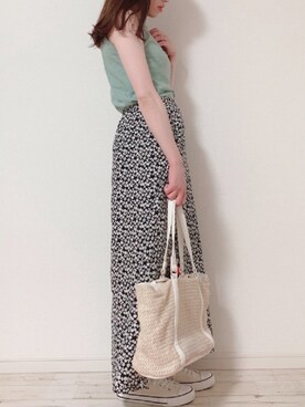 「passage mignon/flaneur（パサージュミニョンフラヌール）のアイテム」を使った、m i i k i🧸さん（レディース・156cm）の春コーディネート