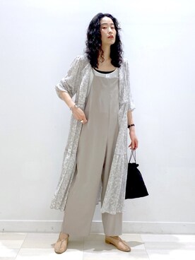 「GLOBAL WORK（グローバルワーク）のアイテム（ポーチ）」を使った、YUKARIさん（レディース・169cm）の春コーディネート