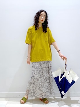 「傘」｜「アイテム（その他）」を使った、YUKARIさん（レディース・169cm）の春コーディネート
