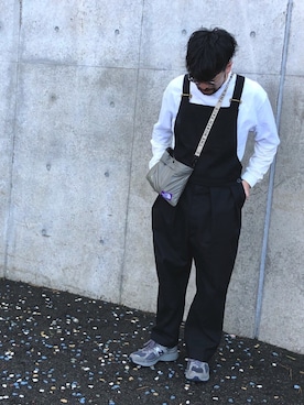 「NEAT（ニート）のアイテム（オールインワン・サロペット）」を使った、wear_hirokiさん（メンズ・173cm）の秋コーディネート