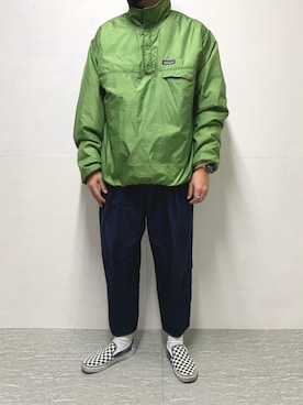 「patagonia」｜「アイテム（スリッポン）」を使った、wear_hirokiさん（メンズ・173cm）の秋コーディネート