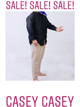 「CASEY CASEY（ケイシーケイシー）のアイテム（パンツ）」を使った、www.cadechire.jpさん（メンズ・173cm）の夏コーディネート